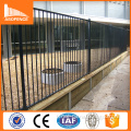 square tube black aluminum fence with 25*25*1.2mm picket and spear top fence